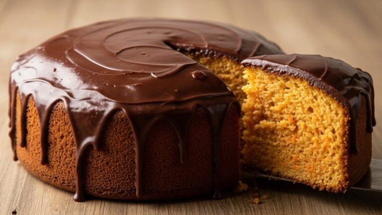Bolo de Cenoura Fofinho com Cobertura de Chocolate — Receita Clássica e Imbatível